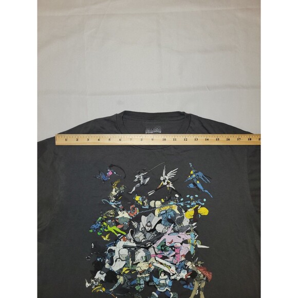 Blizzard Overwatch Shirt Mens Large Distressed Gray With Characters - Picture 5 of 8